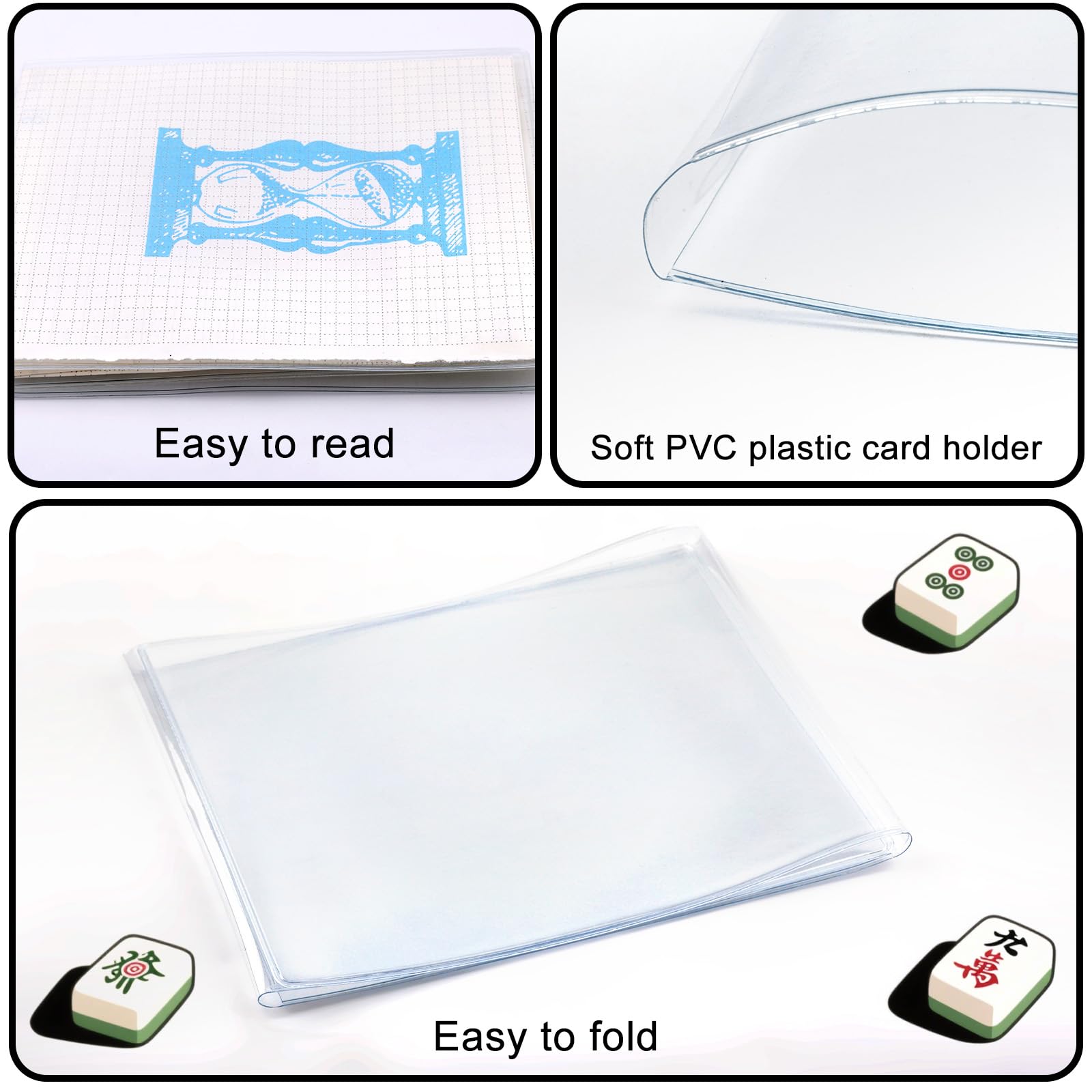 BOXOB 4pcs Mahjong Card Protector Covers - Image 4