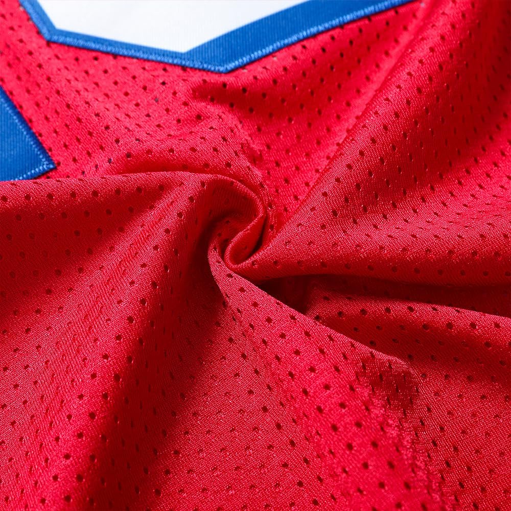 16# Shane Falco Red Embroidered Men's Movie Soccer Shirt Replacement Edition Men's Sports Shirt Top S-3XL