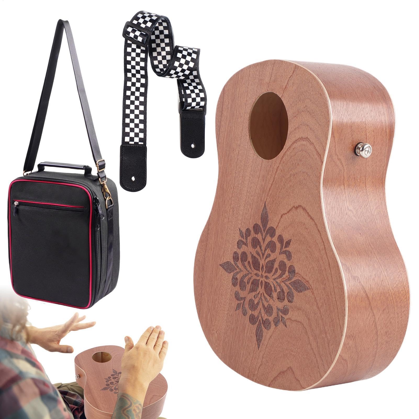 Drum a mano per bambini, tamburi a mano a percussione Strumento di legno a | Strumento di percussione divertente, giocattolo musicale per attività, lezi