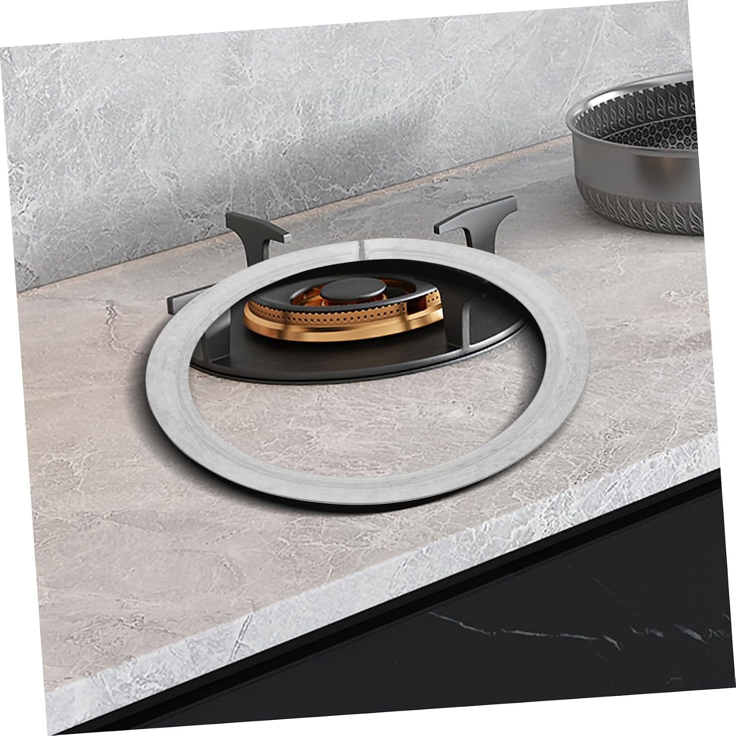 Thickened Iron Furnace Ring Gasket Stove Ring Chimney Cap Flue Home Kitchen Supply Burning Stove Part Easy Install