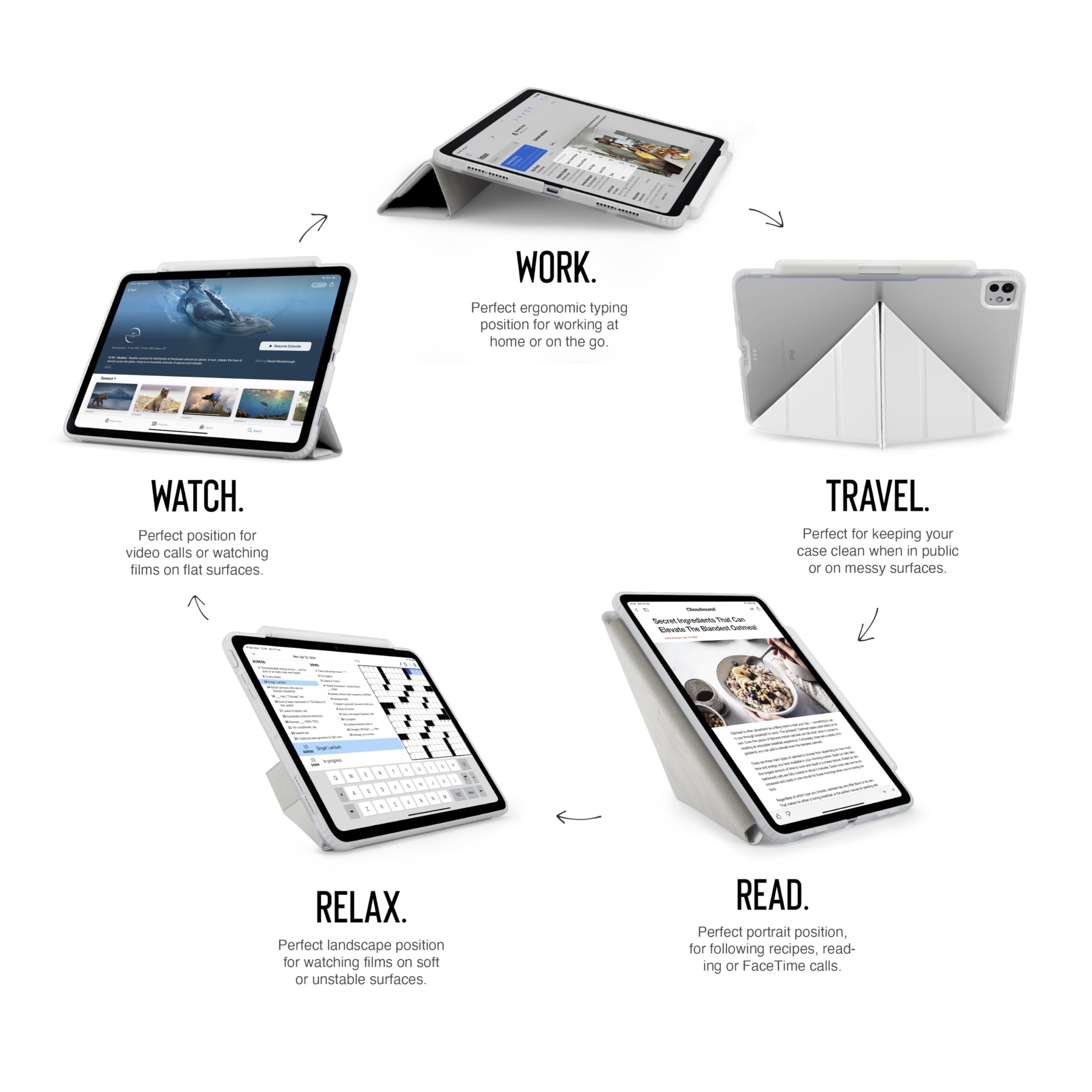 "Pipetto Origami No3 OriginalCase iPad Pro 13"" M4 (2024) White"