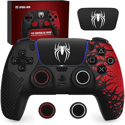 Darno Anti-Slip Silicone Skin for Ps5 Controller, Ps5 Controller Accessories, Soft Protective Cover Case for PlayStation 5 Control Grip with Touch Pad Stickers
