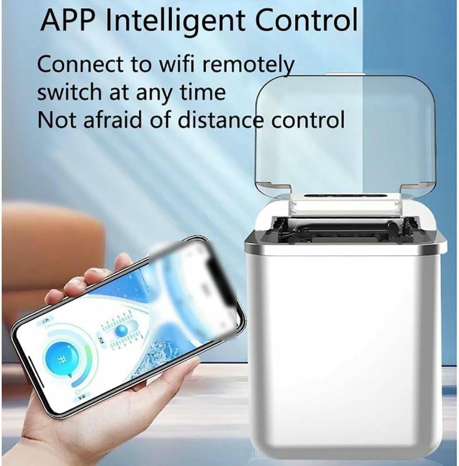 Fabricante De Cubos De Hielo Portátil, Máquina De Fabricante De Hielo De Encimera con Pantalla LED, Dispensador De Hielo Eléctrico para El Restaurante De Bares De Oficina En Casa