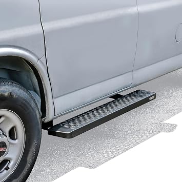 Westin 27-81005 Grate Steps Running Boards 46 Driver & 97 Passenger Side | Textured Black Pair