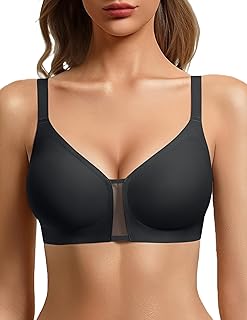 Avidlove Wireless Jelly Bras for Women Seamless Comfy Everyday Bra S-XXL | sexy deep v mesh bra,soft comfort like second skin,seamless back smooth,adjustable straps,back buckle,t-shirt bra daily wear