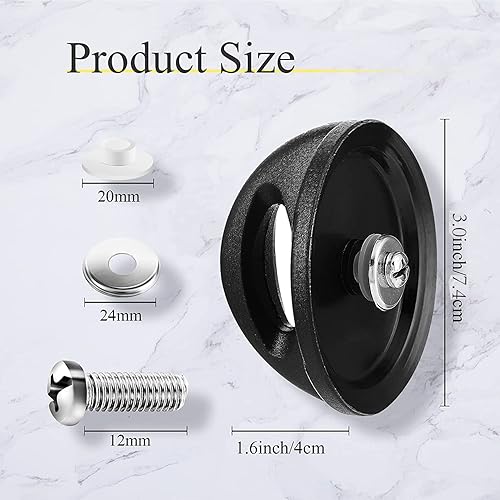 Miniatura 2 de Paquete de 2 manijas universales de repuesto para tapa de olla compatibles con piezas de tapa de repuesto rival crockpot y más pomos universales de