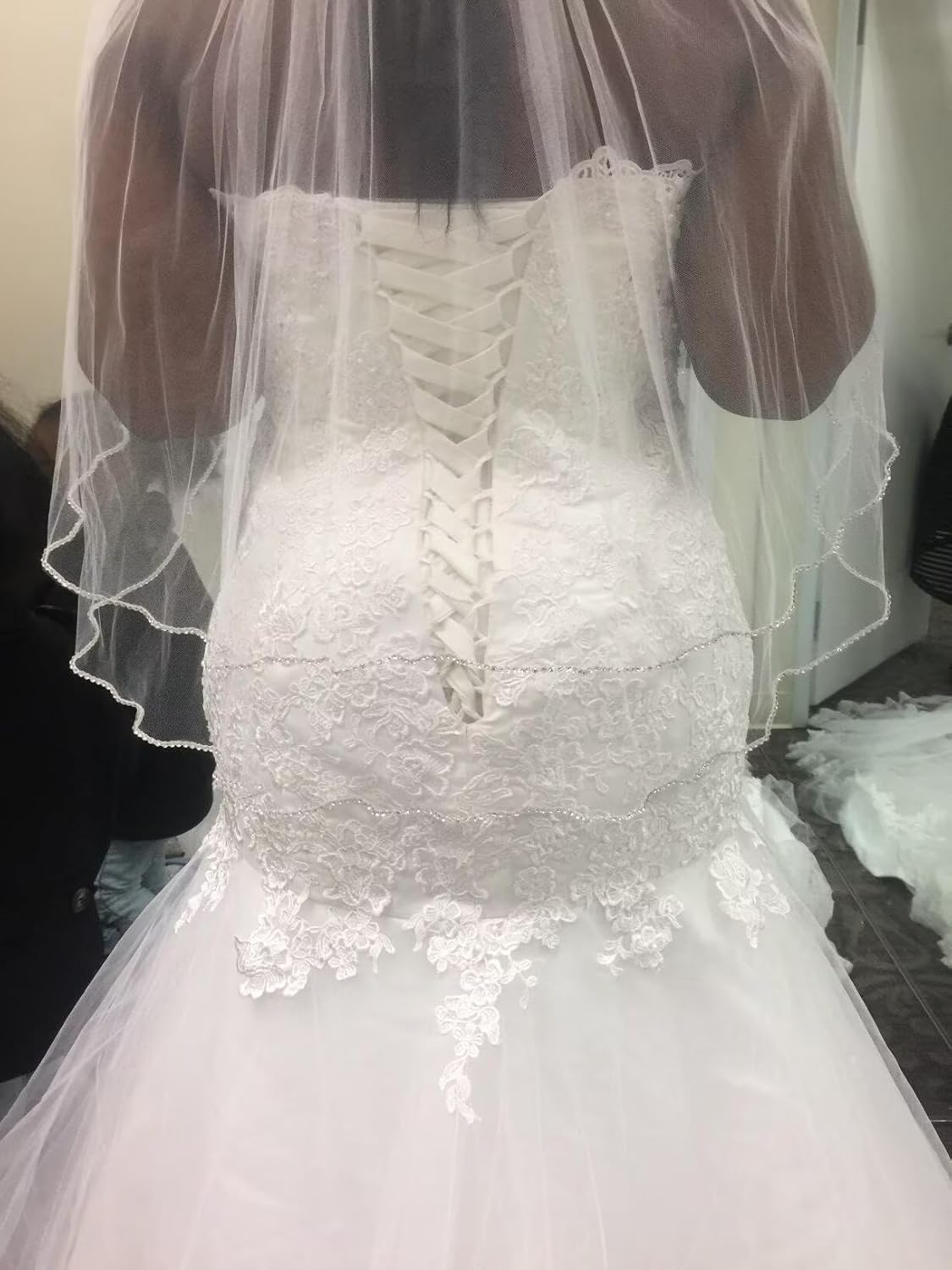 Lace Mermaid Wedding Dress 2026 Strapless Beach Wedding Dresses for Women Bride Applique Tulle Long Boho Bridal Gowns - Image 2