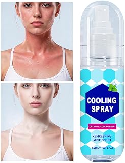 Kylande Kroppsspray 50 Ml Uppfriskande Sommaransiktsdimma Med Mintdoft | Kladdfri Kylande Spray För Vuxna Utomhusaktiviteter, Träning, Pendling, Resor, Gym, Vandring, Camping, Evenemang,
