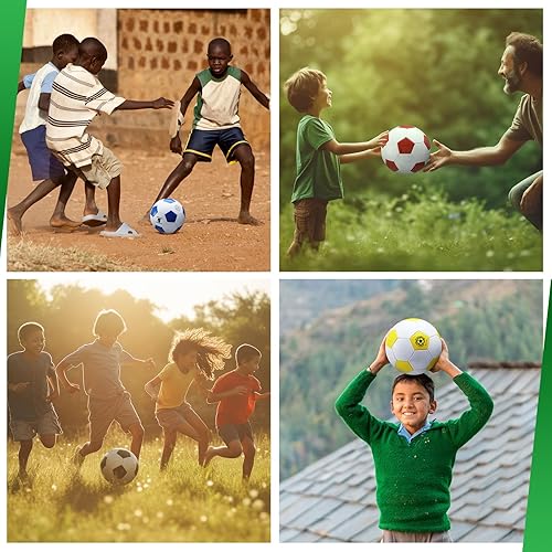 Miniatura 12 de Leyndo Christmas Operation Gifts Include Deflated Size 5 Soccer Balls with Pumps in Bulk with Needles for Adults Christmas Charity Training Practice