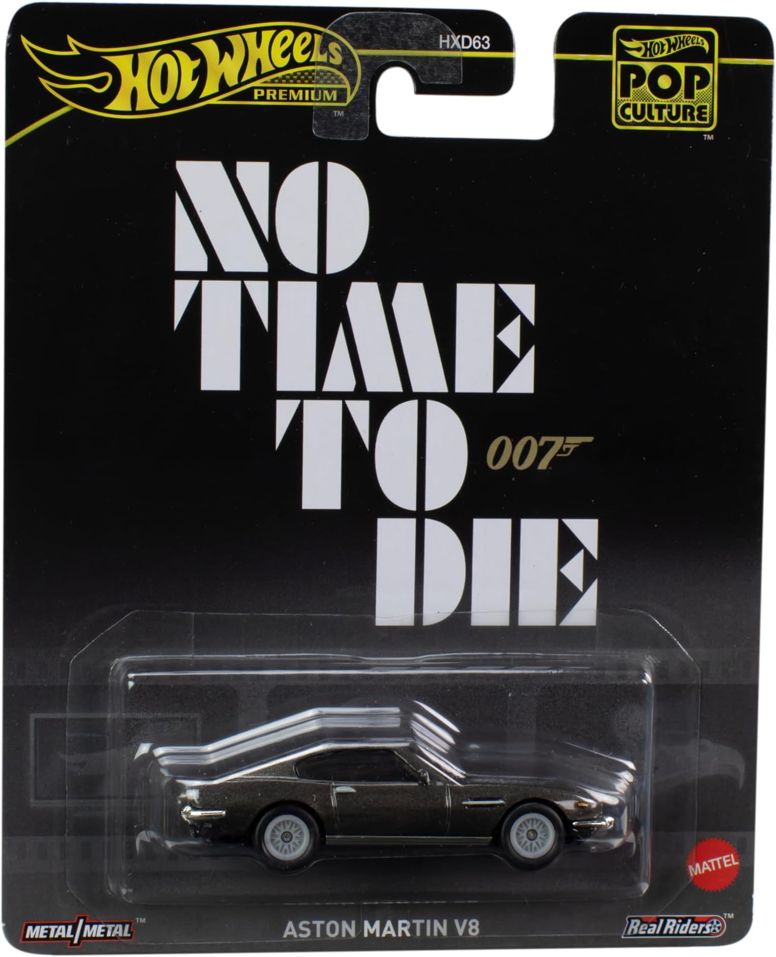 007 JAMES BOND - No time to Die - Model car ASTON MARTIN V8 - Die Cast 1:64 scale - length 7 cm - HVJ36