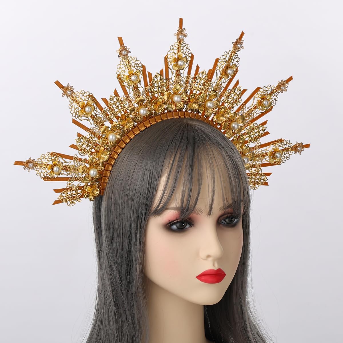 COSDREAMER Halo Crown Mary Goddess Headband Women's Halloween Costume Goddess Headwear (P)
