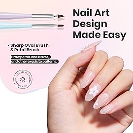 Beetles Gel Polish 7pcs Nail Art Brushes Set, Nail Design Brushes for Gel Polish, DIY Salon Manicure