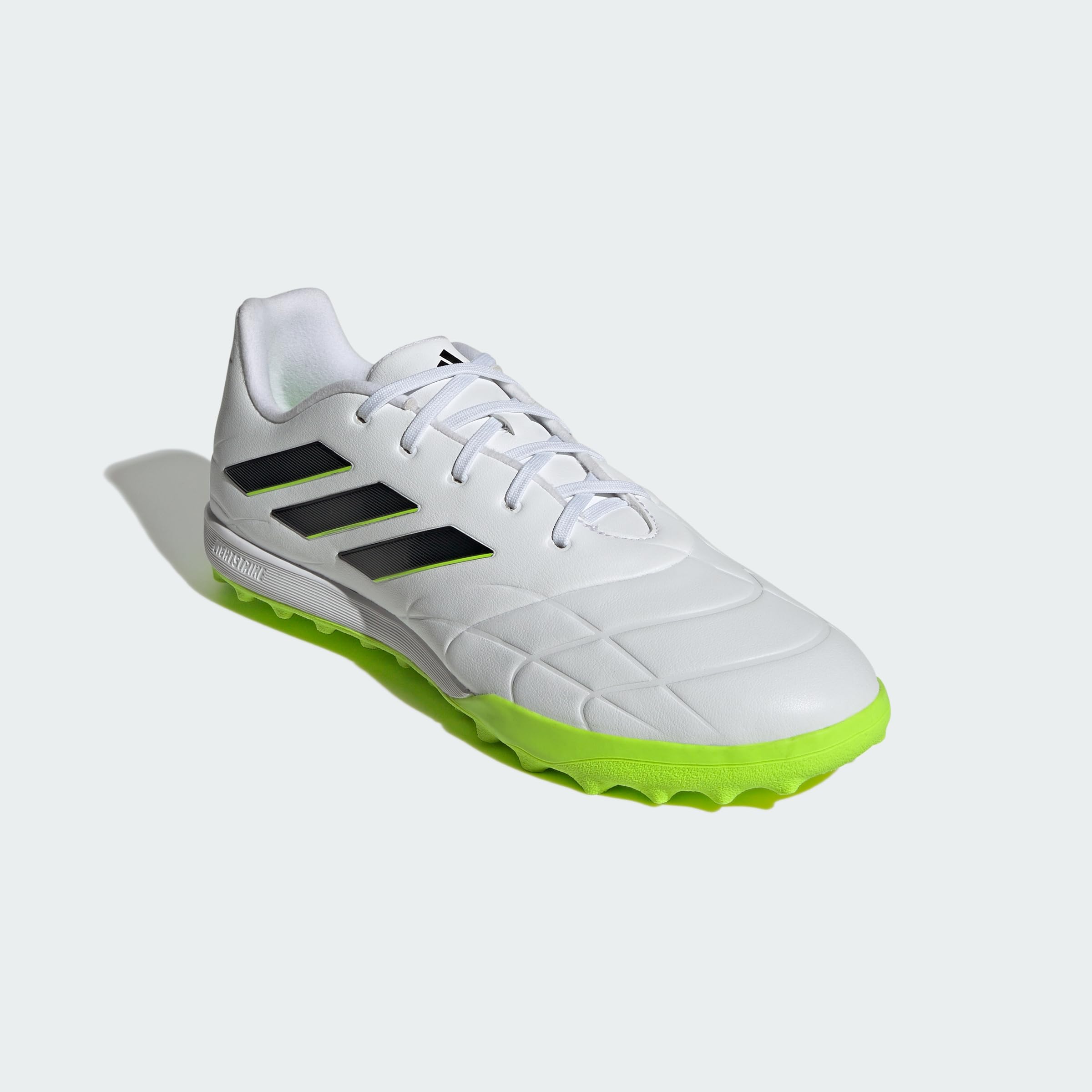 Adidas Unisex Copa Pure.3 Turf Boots, Cloud White/Core Black/Lucid Lemon, 46 EU