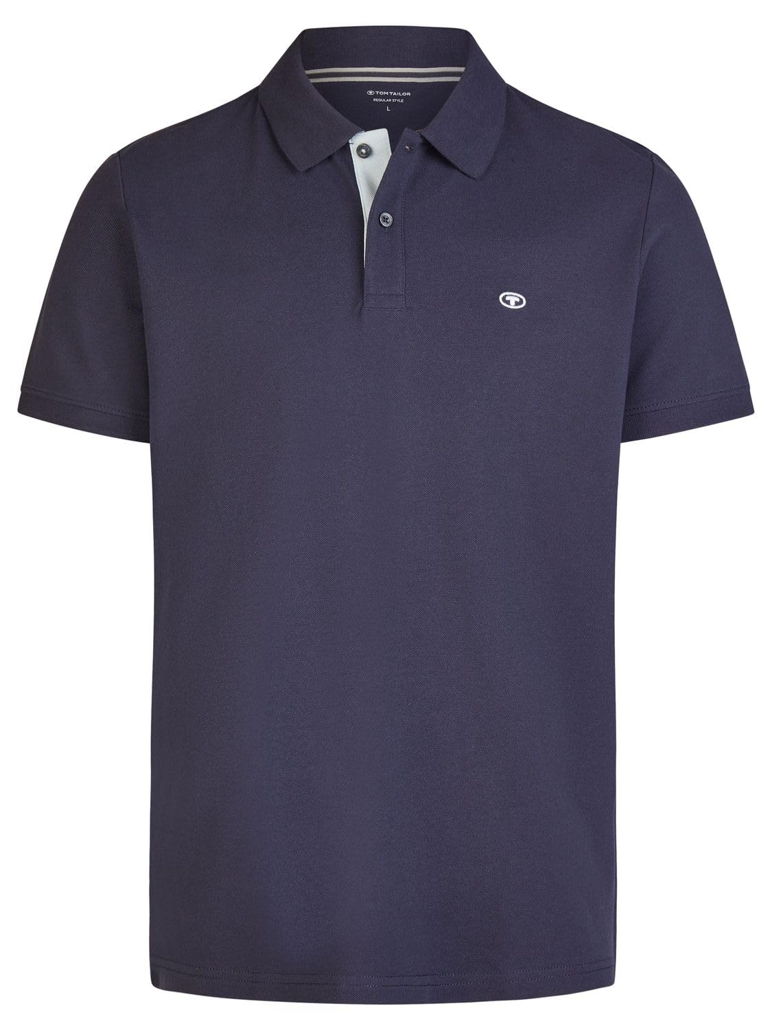 TOM TAILOR Koszulka polo męska z krótkim rękawem, bawełna, regularny krój, zestaw 3 sztuk, na lato, jednokolorowa, biała, niebieska, czarna, oliwkowa, szara, S M L XL XXL 3XL