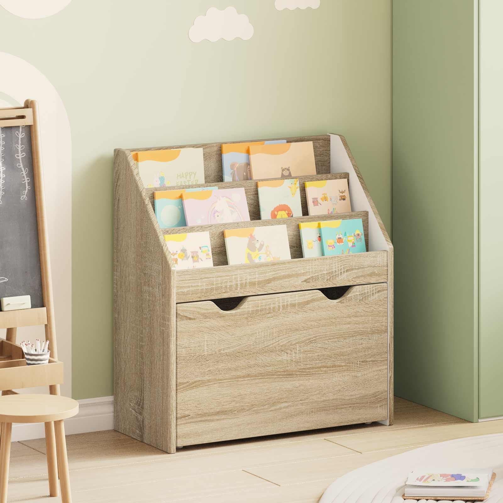 Libreria Sonoma per bambini, 69 cm, legno composito