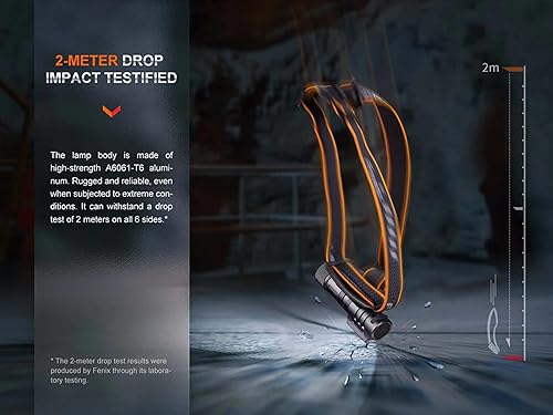 Miniatura 7 de Fenix HM71R - Linterna frontal de 2700 lúmenes con funda de transporte para faros APB-20, luz de foco recargable, luz de inundación, linterna de