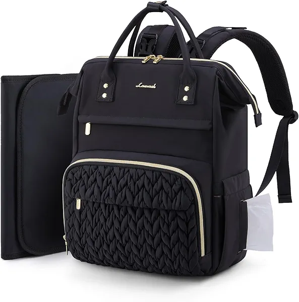 LOVEVOOK Diaper Bag Backpack, Baby Bag with Changing Station for Moms & Dads, Large Waterproof Mommy bag with Stroller Buckles, Travel Essential Baby Shower for Boys and Girls