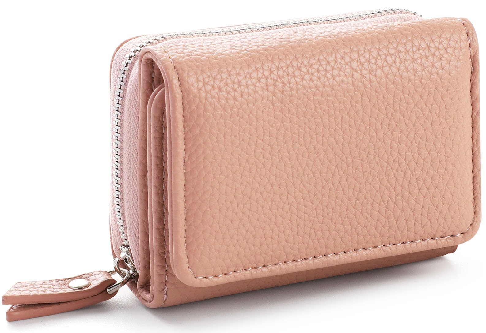 RRANCharltu Geldbörse Damen Klein Leder Kleines Portemonnaie Damen Mini Geldbeutel mit Zipper Münzfach Kartenfächer