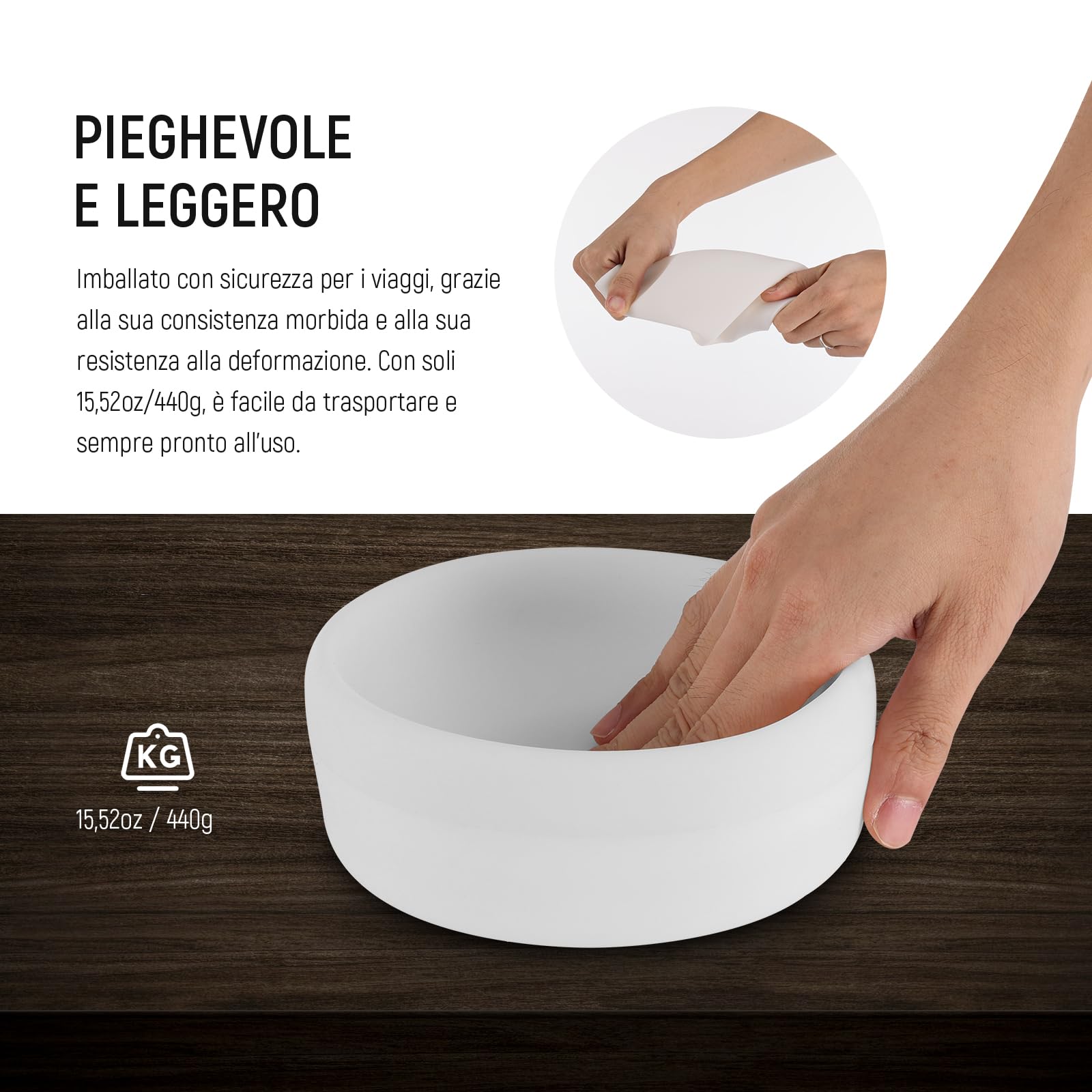 Diffusore A Cupola NEEWER CRS7 Per Flash - Softbox In Silicone, Con 3 Anelli Adattatori