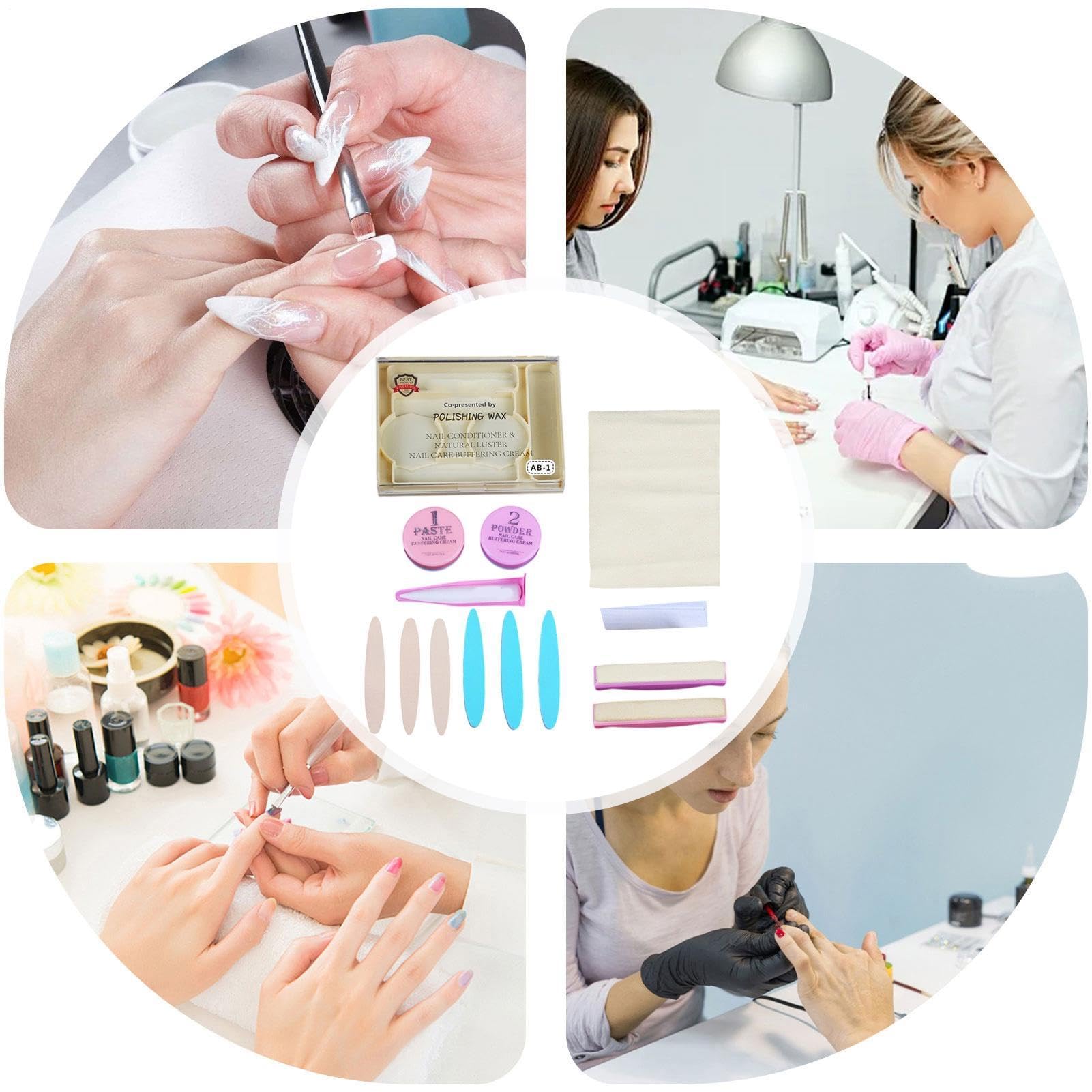 Manucure Japonaise Kit Professionnel, Kit De Manucure Japonaise Professionnel, Limes Polissoir Ongles, Réparation & Croissance Des Ongles Pour Femmes Filles Débutant Salon Mariage