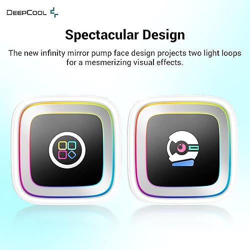 Miniatura 5 de DeepCool - Sistema de refrigeración líquida LS520 de 9.44 pulgadas, bomba de agua de doble cámara de 4 generación, disipador AIO (todo en uno) TDP