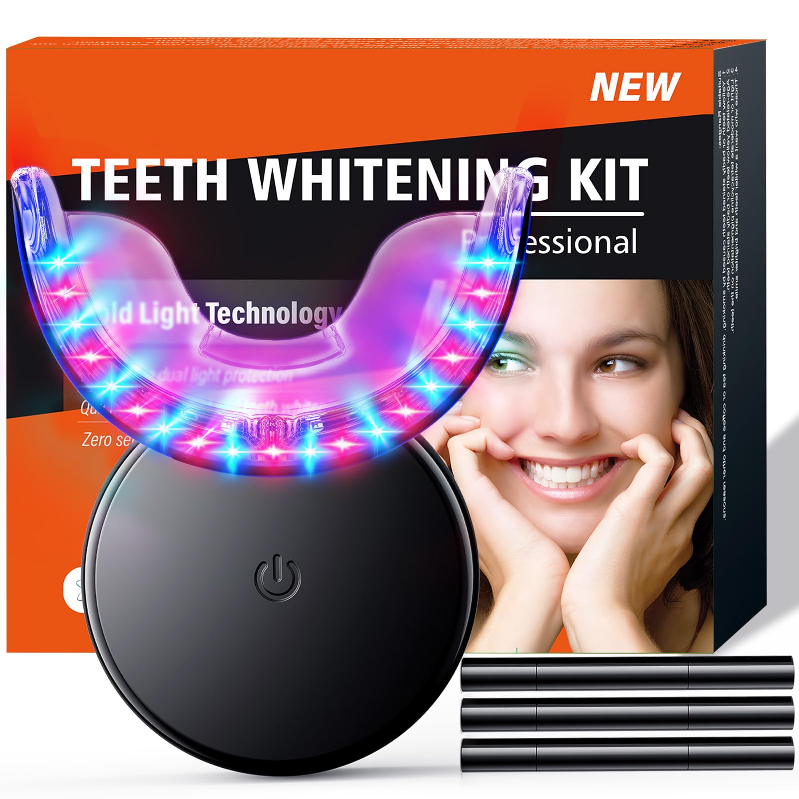 Kit Blanchiment Dentaire Professionnel: Technologie LED à Lumière Froide pour un Blancheur Instantanée en 16 Min - Spécialement Conçu Blanchisseur pour Dents Sensibles