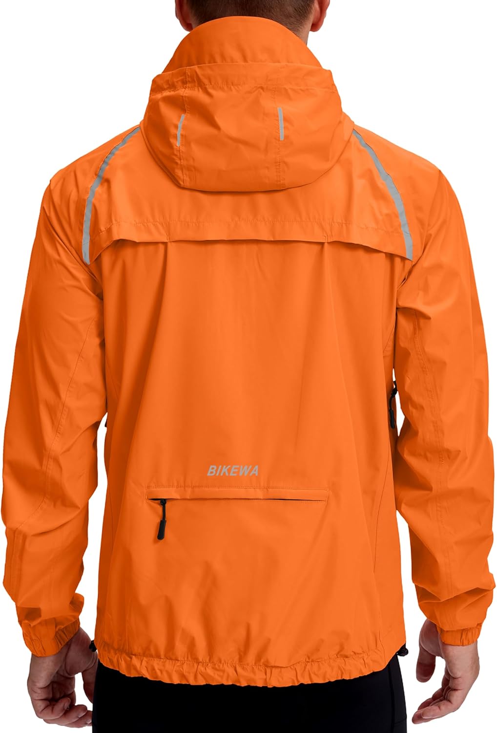 Men's cycling rain jacket with waterproof windproof shell