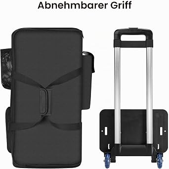 Trolley-Tasche Tragetasche für JBL Partybox 110/Club 120 Tragbarer Partylautsprecher & für Sony SRS-XP500/SRS-XV500 Drahtloser Tragbarer Lautsprecher (Schwarz)