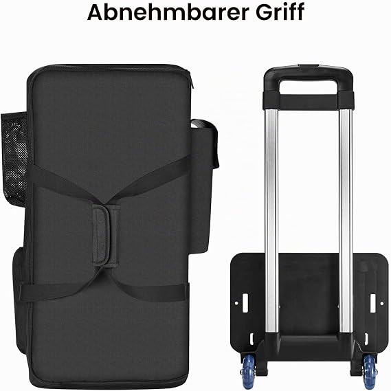 Trolley-Tasche Tragetasche für JBL Partybox 110/Club 120 Tragbarer Partylautsprecher & für Sony SRS-XP500/SRS-XV500 Drahtloser Tragbarer Lautsprecher (Schwarz)