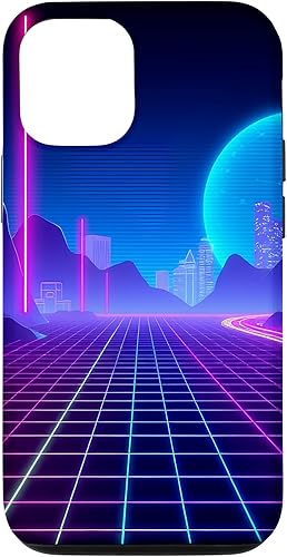 Miniatura 27 de Funda de arte para iPhone 16 Pro Vaporwave Synthwave Retrowave de los años 80 y 90