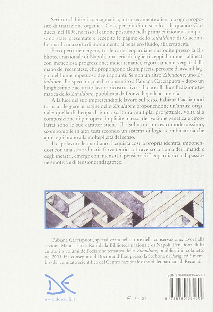 Dentro lo zibaldone. Il tempo circolare della scrittura di Leopardi