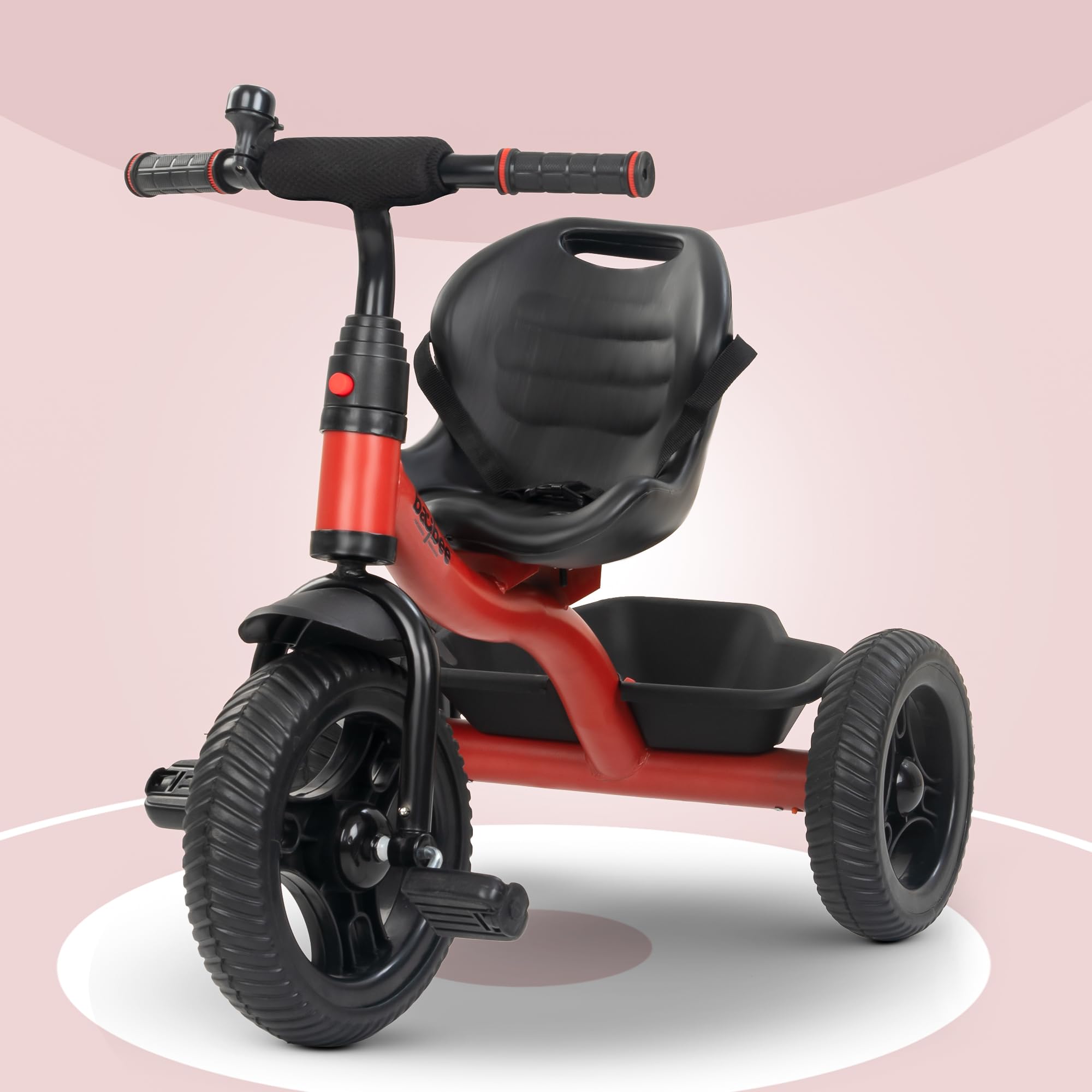 Baybee Hubble Baby Cycle for Kids, Smart Kids Tricycle with Eva Wheels, Safety Belt, Bell & Storage Basket for Toys | Kids Cycle Trikes | Baby Tricycles for Kids 2 to 5 Years Boys Girls (Red) (B0D846D1TF) Amazon Price History, Amazon Price Tracker