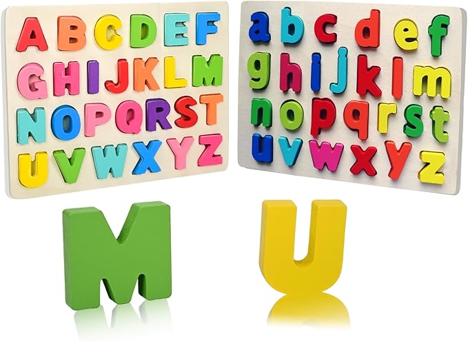 Rompecabezas de Madera Abecedario Letras Educativo para Nino