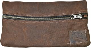 Waxed Canvas Vape Pen Accessories Kit Pouch Holder, Secure Fit, Cord Storage G Pen Soft Travel Bag Handmade (Honey Bourbon)