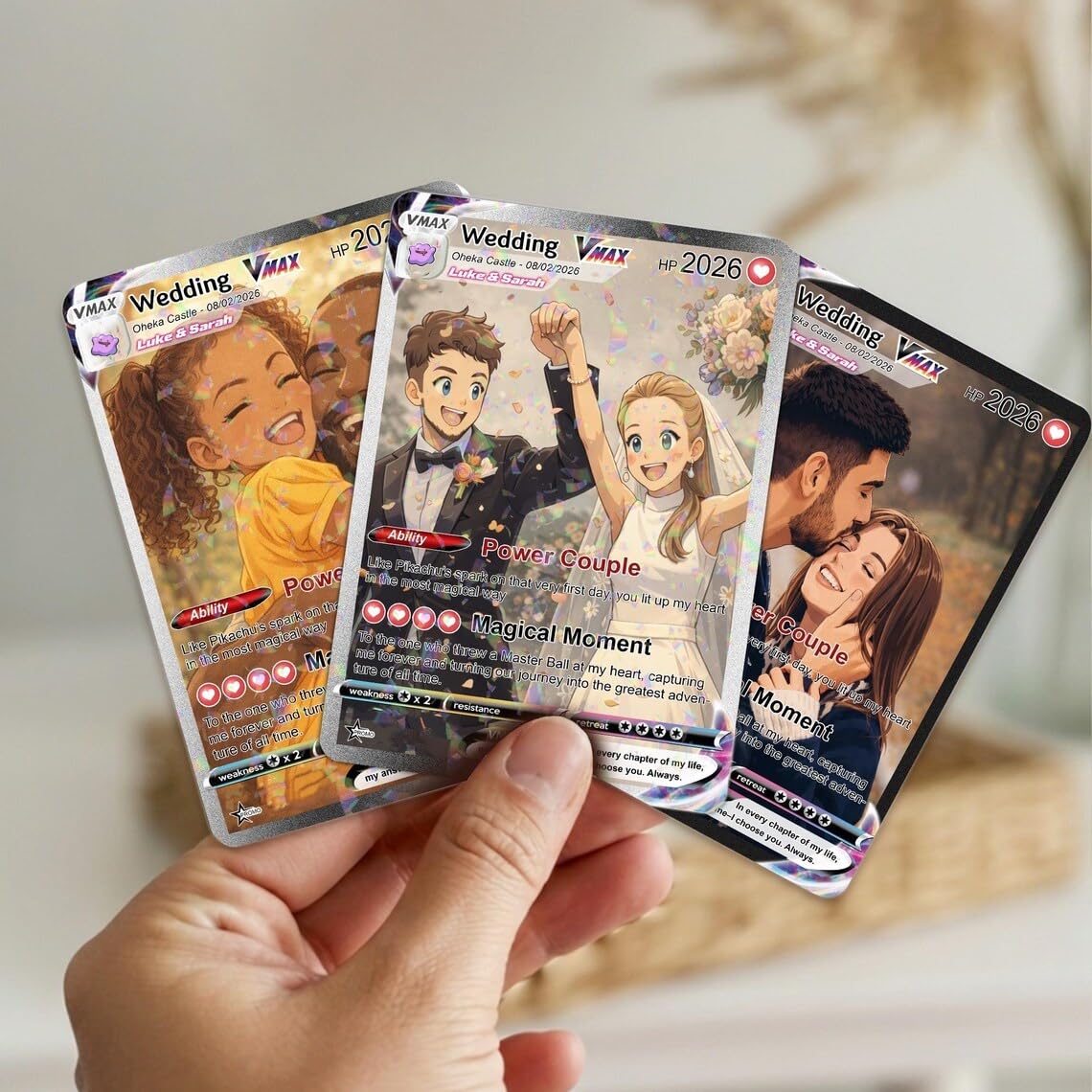 custom anniversary pokemon card Valentines Day / Anniversary Card main image 1