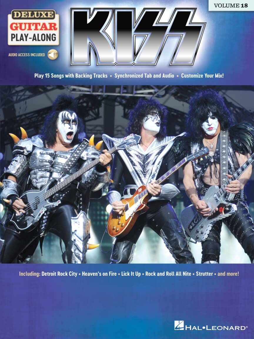 Kiss Deluxe Guitar Play-Along Volume 18