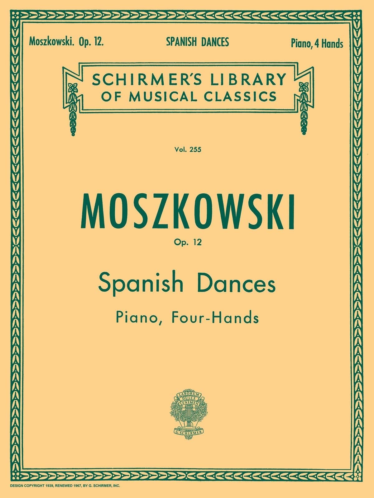5 Spanish Dances, Op. 12. Piano 4 Hands.
