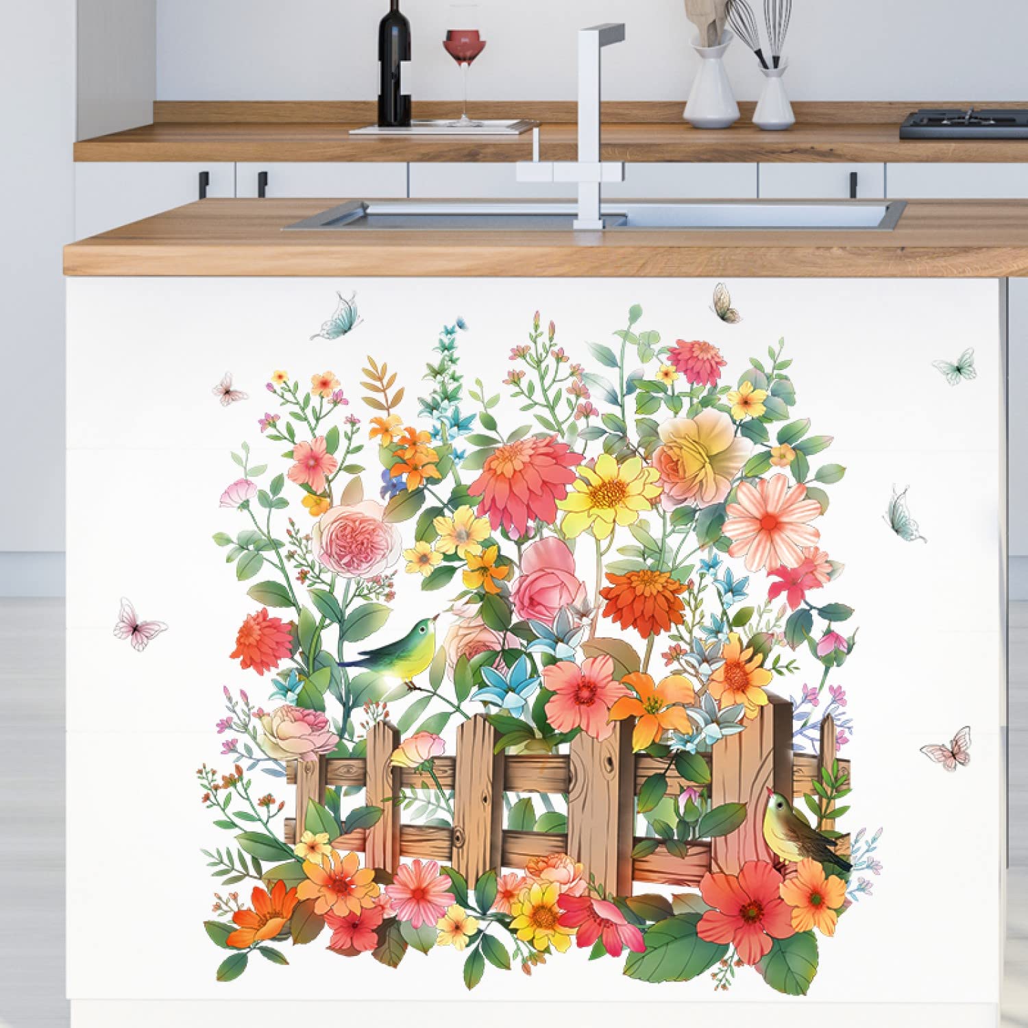 JAAMSO ROYALS Fun Succulents Flowers with Fence Wall Stickers for Living Room Flowers, Floral Wall Stickers, Flower Sticker, Nature Wall Stickers, Garden Stickers for Walls of Home (50 CM*70 CM) (B09KPM1TFR) Amazon Price History, Amazon Price Tracker