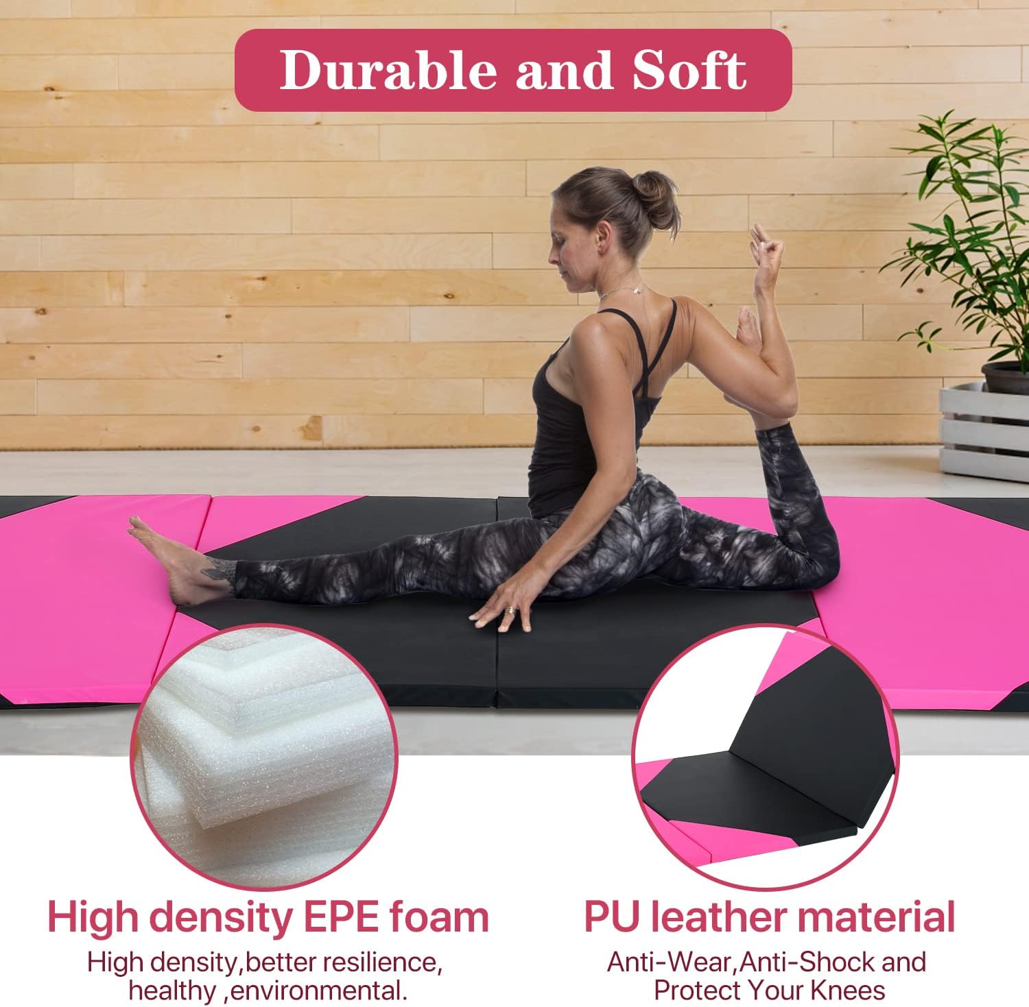 Goplus Tapete De Gimnasia Plegable, 10 X 4 X 2 Pulgadas De G | Cuotas