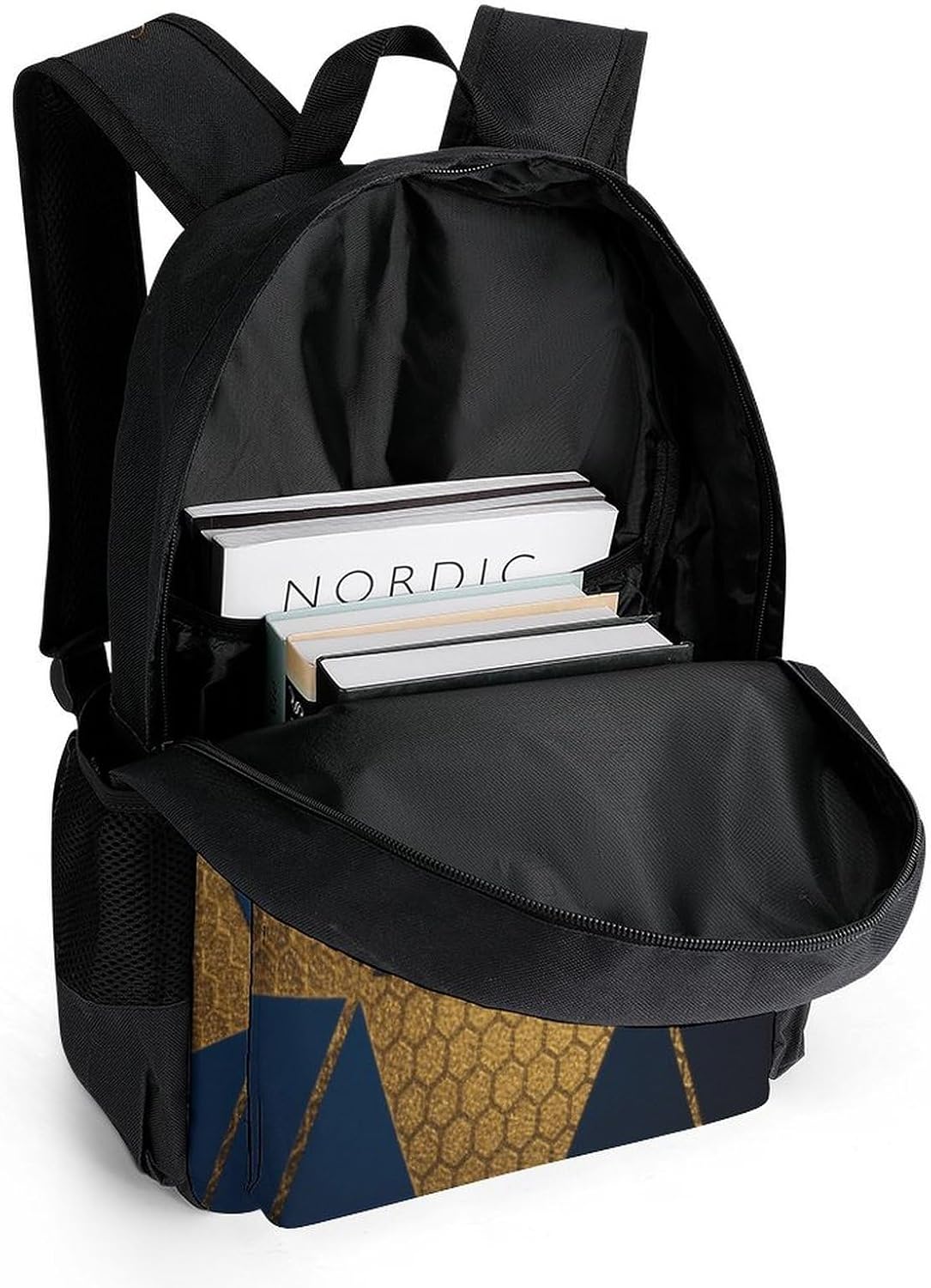High-gloss Triangles Backpack Daypack Travel Backpack | Lightweight Casual Laptop Backpack for Women Men Aesthetic Travel Bag for Weekender Business Hiking Outdoor