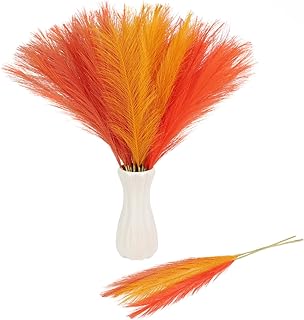 30pcs Pampas Grass Decor,21" Artificial Pompous Grass Bulk,Small Vase Filler Pompas Grass for Hom...