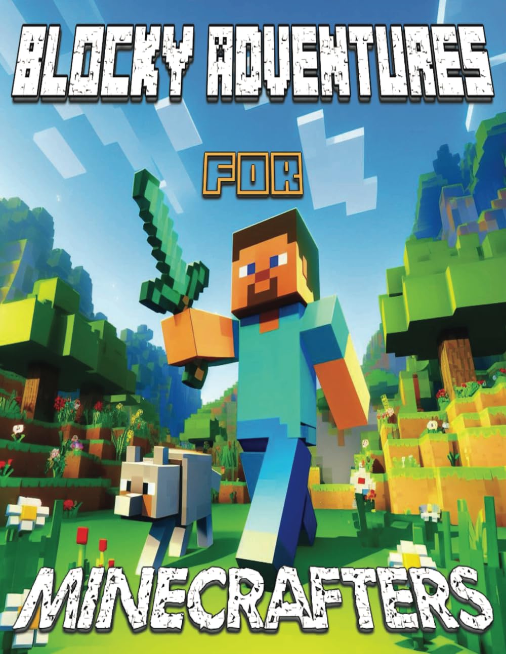 Blocky Adventures for Minecrafters: 55 Coloring Pages for Kids and Adults