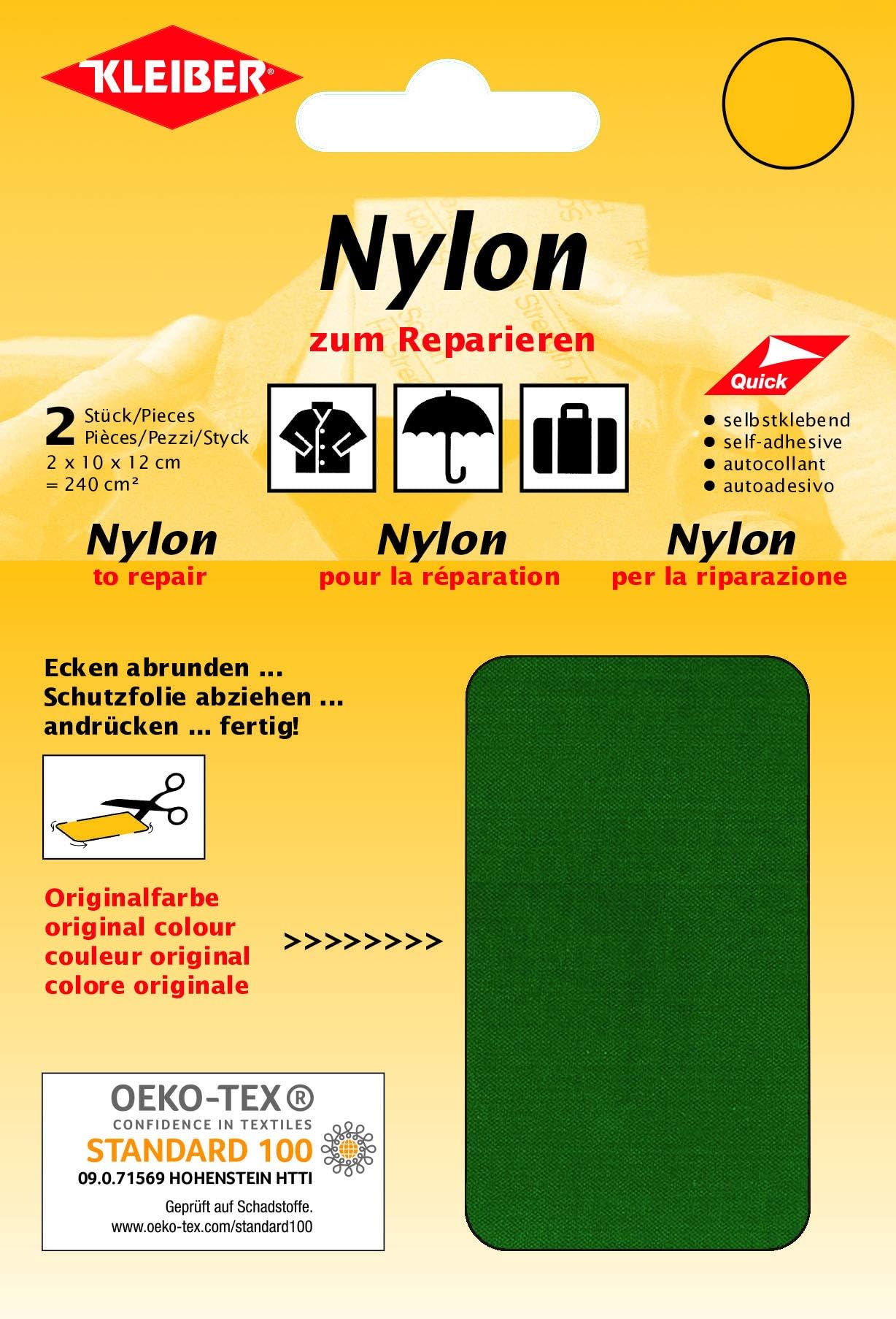 Kleiber Flexi Patch, 10x20 cm, Elastischer Flicken zum Zuschneiden und innen Anbügeln