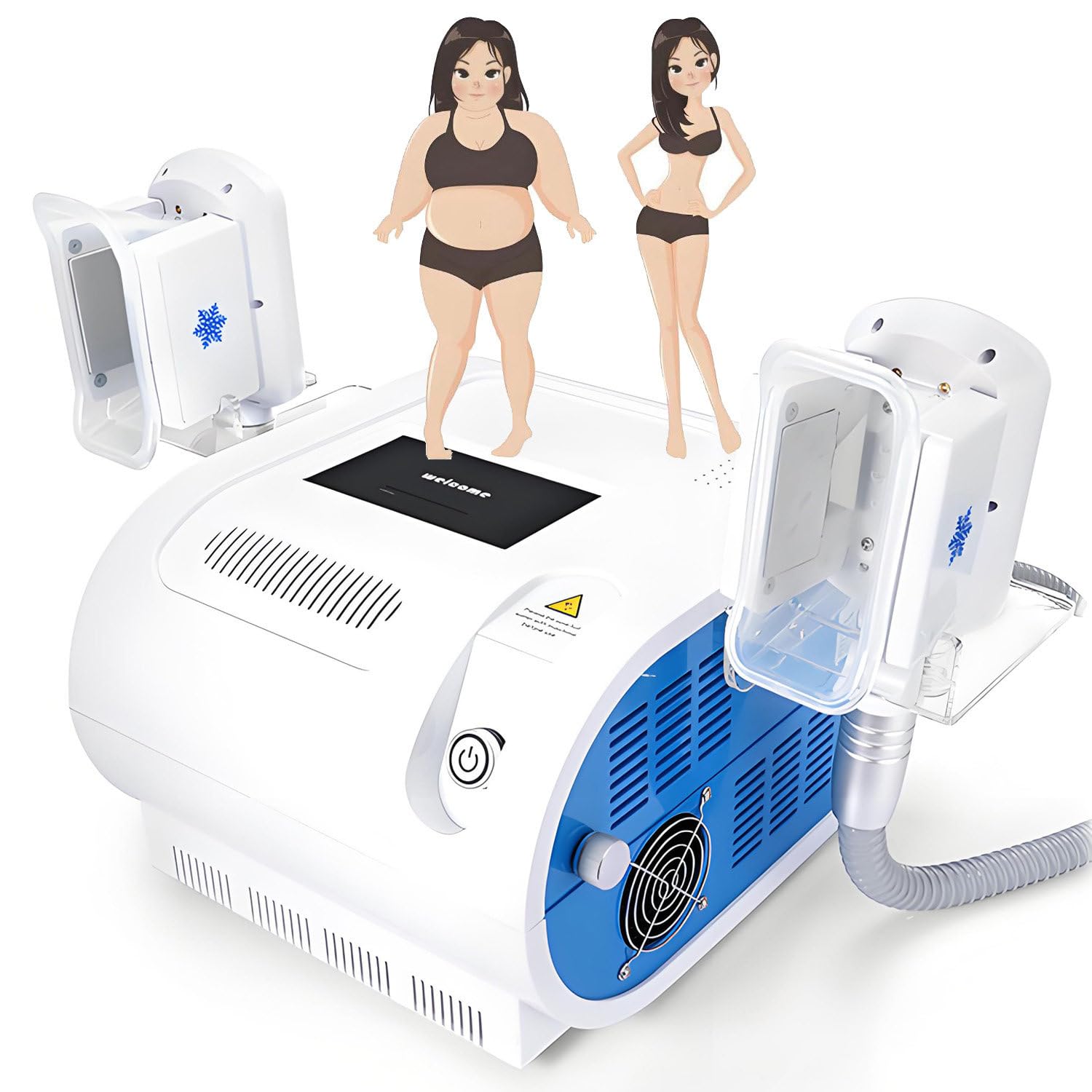 Macchina per criolipolisi, congelamento del Grasso, lipolisi, Macchina per Dimagrimento corporeo, Macchina per Modellare Il Corpo, congelamento del Grasso con Touchscreen da 7 Pollici