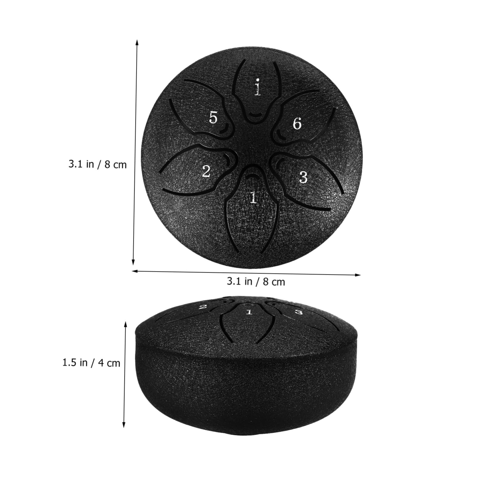 SUPVOX Rain Drum 3 Inches 6 Notes for Boys and Girls Adults Hand Percussion Instrument