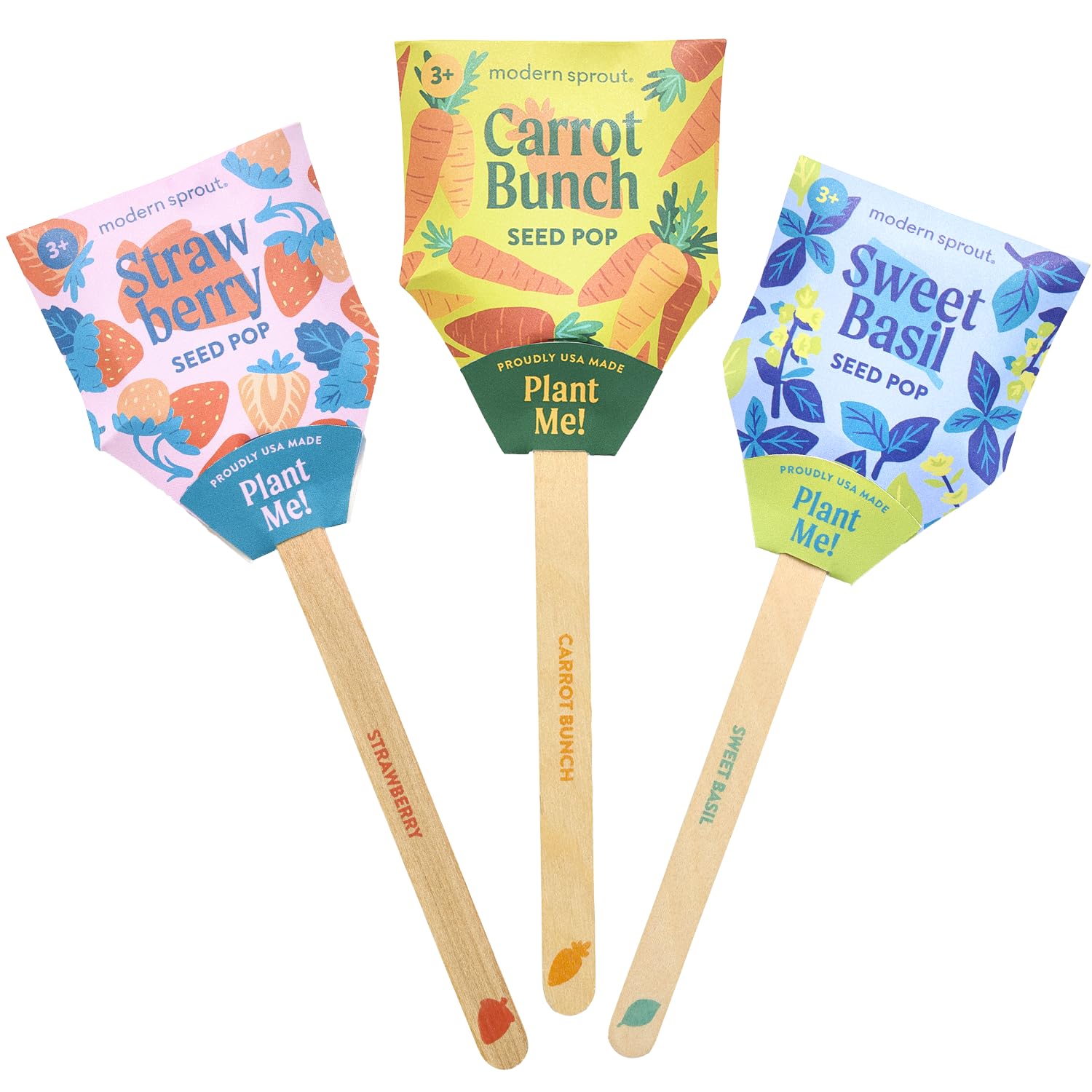 Amazon.com : Modern Sprout Seed Pops - Organic Non-GMO Carrot