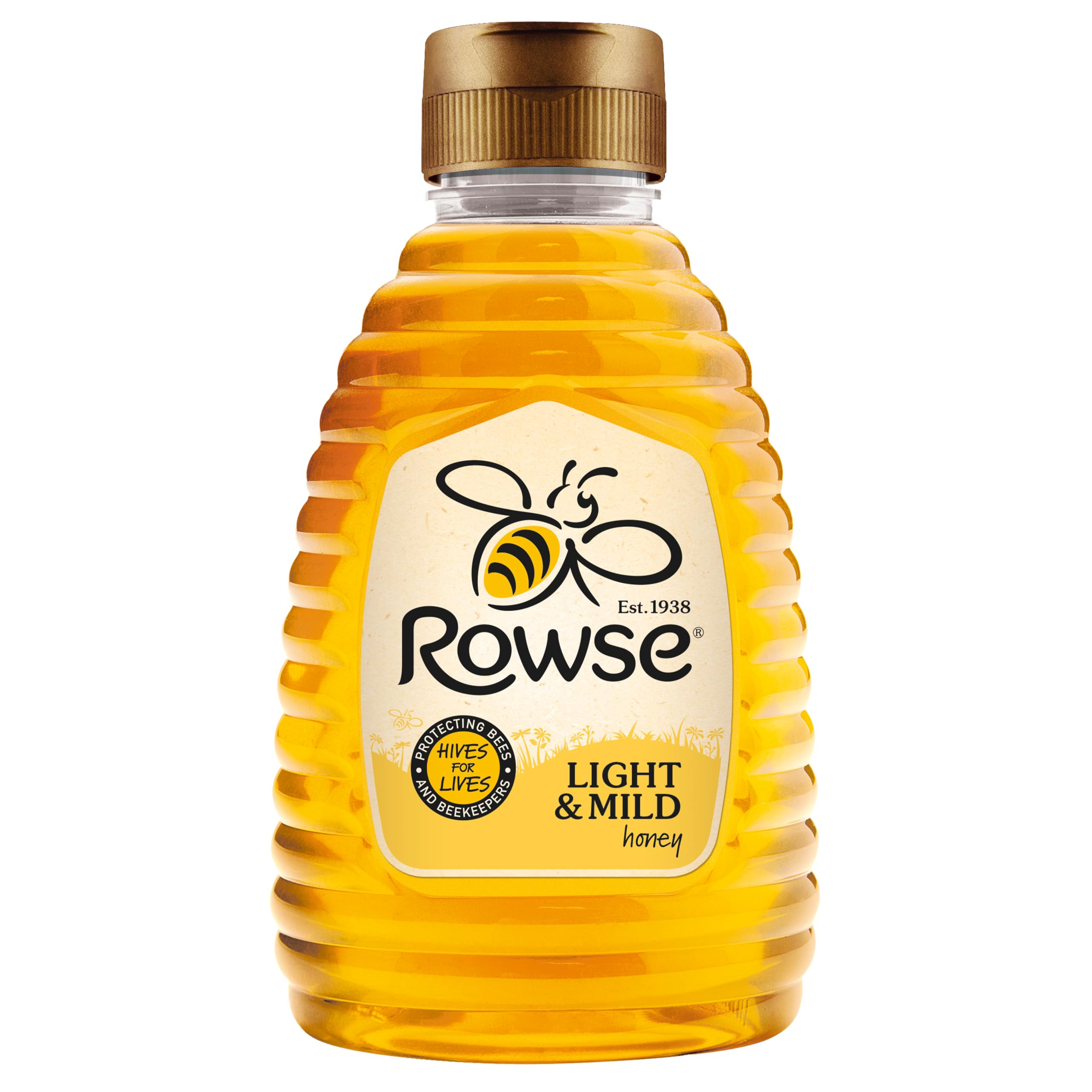 Rowse Honey, Light & Mild Honey, Squeezy bottle, 100% pure & natural, 340g