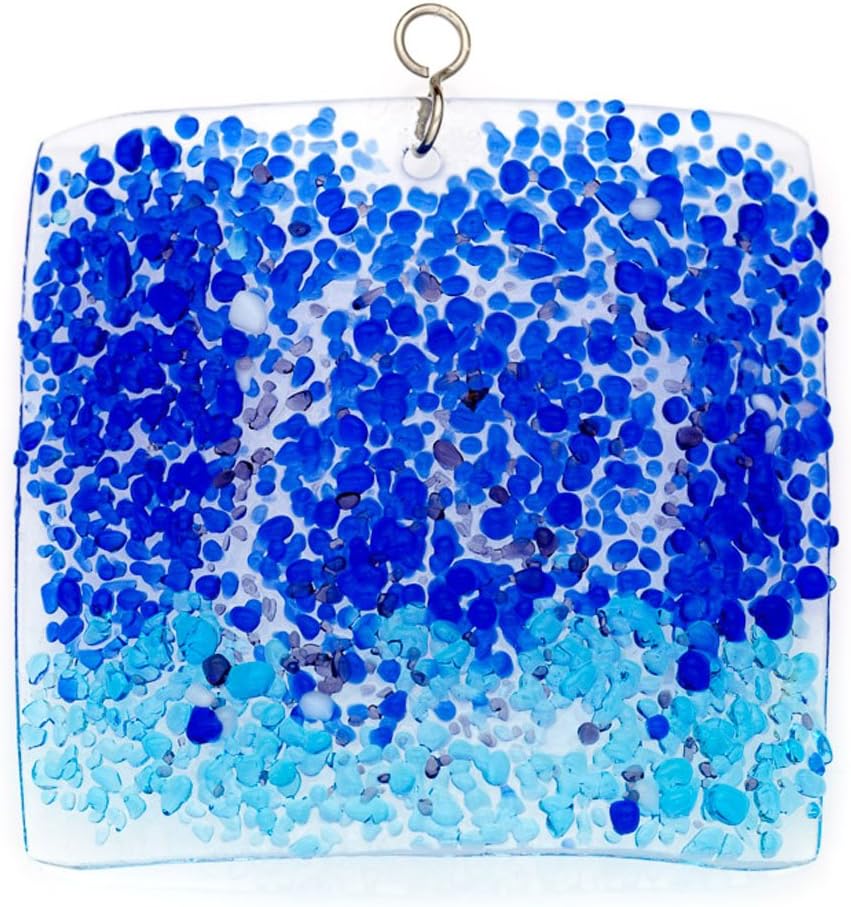 Glass Cover: Blue Ocean Swirl