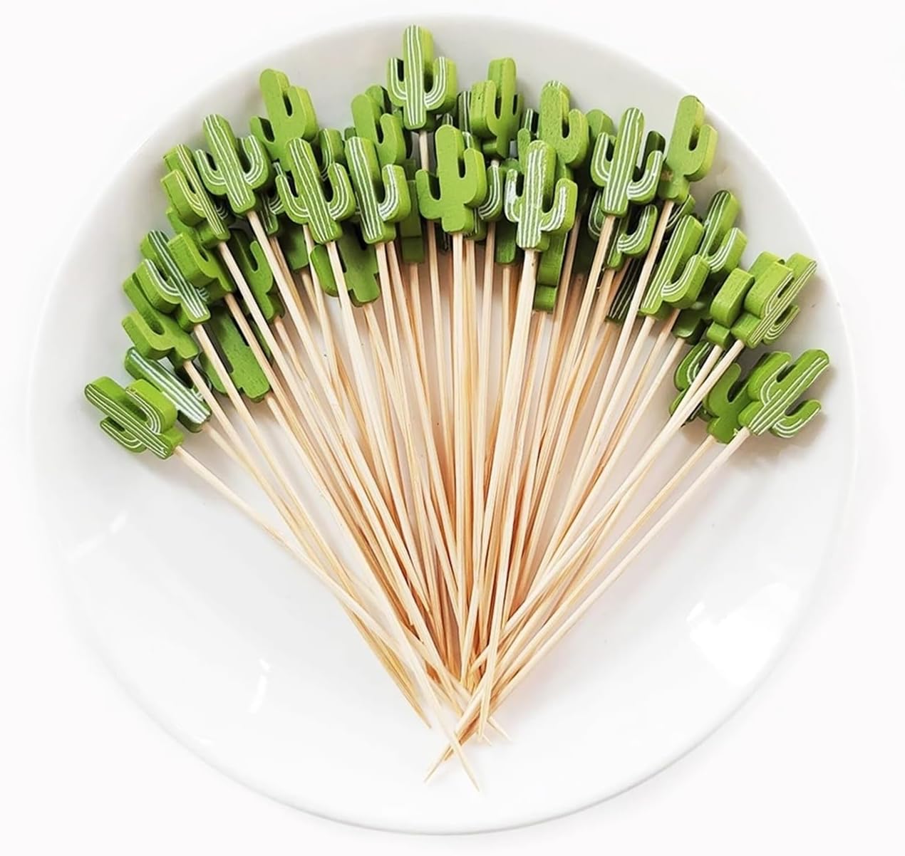 Fruit Skewers 200pcs Bamboo Skewers Barbecue Hawaiian Party Disposable Forks Buffet Fruit Salad Dessert Cocktail Sticks Birthday Wedding(Color6)