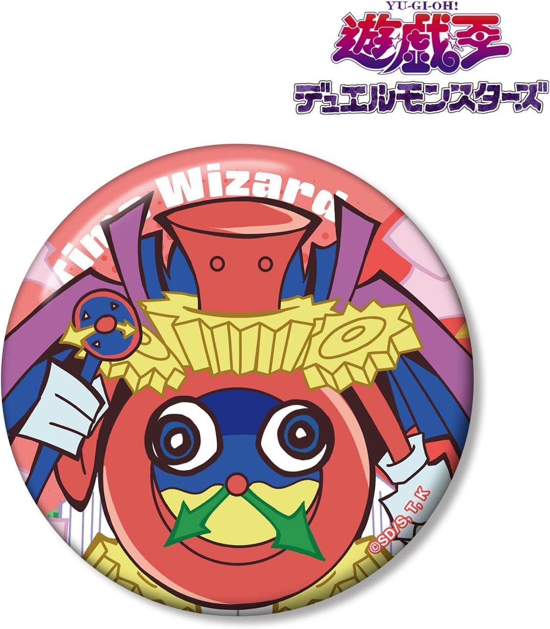 Yu-Gi-Oh Duel Monsters Magician of Time Toon World Taste Deformed 1st 3.9 inches (100 mm) Tin Badge